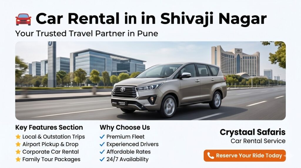 Car Rental in Shivaji Nagar, Car Rental Service in Shivaji Nagar, Outstation Cab Service in Shivaji Nagar,