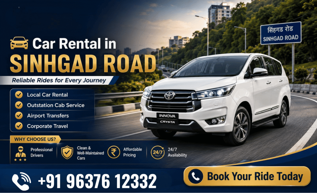 Car Rental in Sinhgad Road, Car Rental Service in Sinhgad Road, Outstation Cab Service in Sinhgad Road