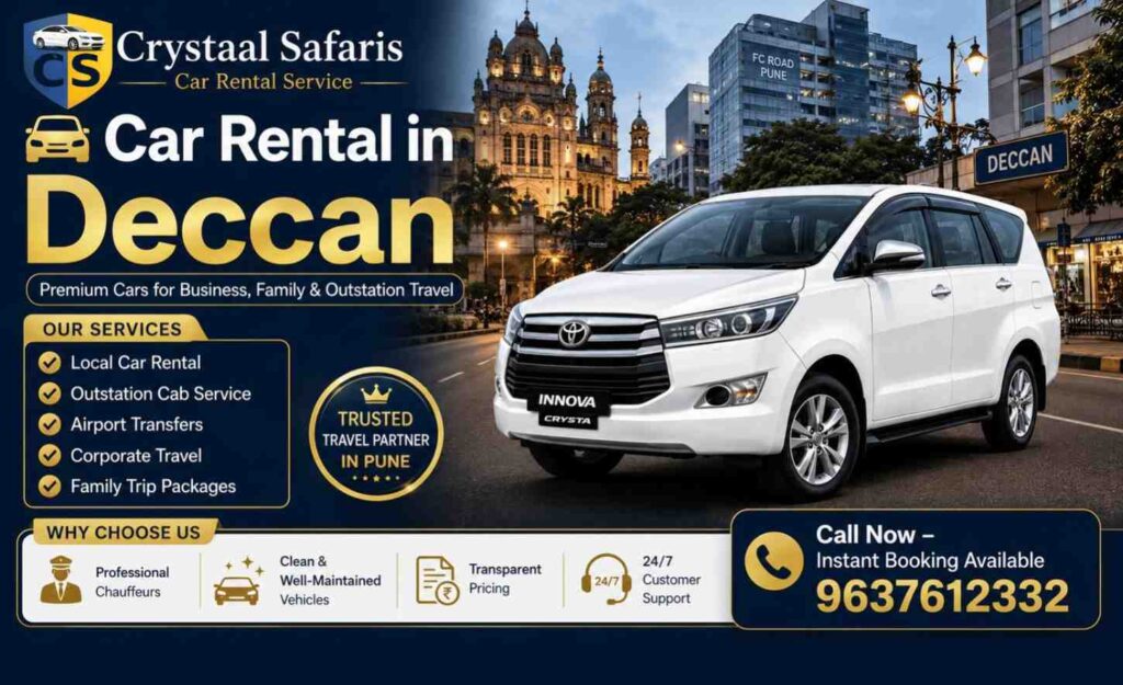 Car Rental in Deccan, Car Rental Service in Deccan, Outstation Cab Service in Deccan