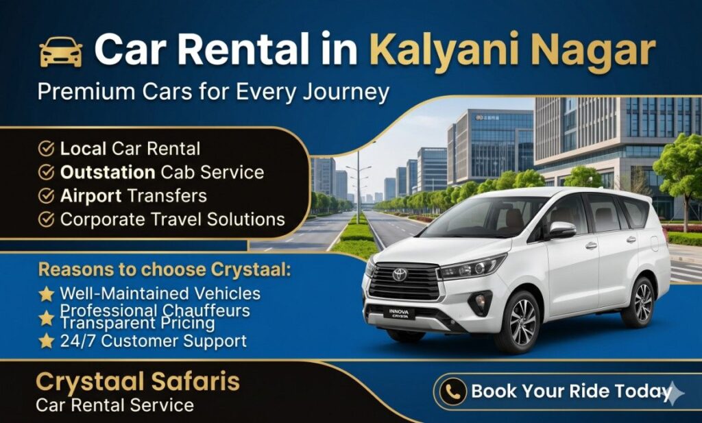 Car Rental in Kalyani Nagar, Car Rental Service in Kalyani Nagar , Outstation Cab Service in Kalyani Nagar